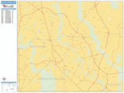 Silver Spring Wall Map Basic Style